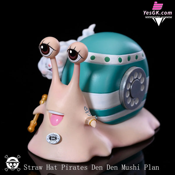 One Piece Sanji Luffy Nami Transponder Snail GK Statue Diamond one-piece-sanji-luffy-nami-transponder-snail-gk-statue-diamond