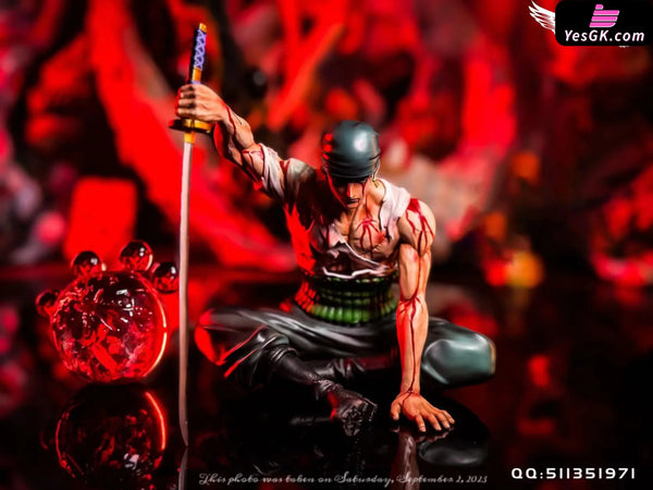 One Piece Seated Bloody Zoro GK Statue - Wings Studio [In-Stock] - Full Payment - One Piece
