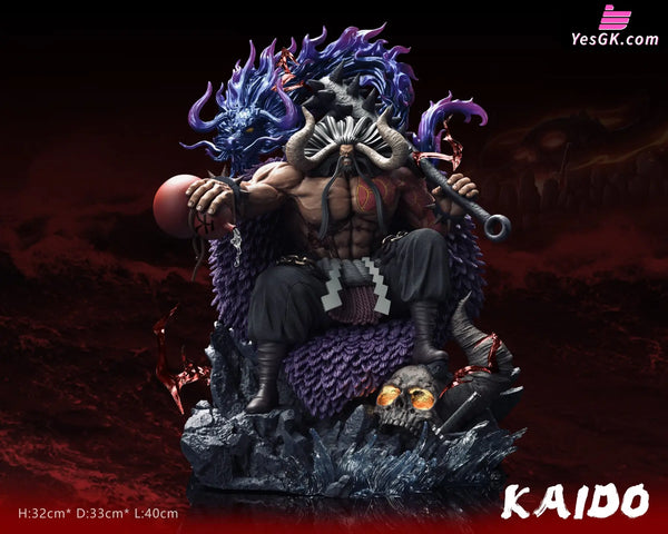 One Piece Seated Yonko No. 1 Kaido Of The Beasts Resin Statue - Wake Studio [Pre-Order]