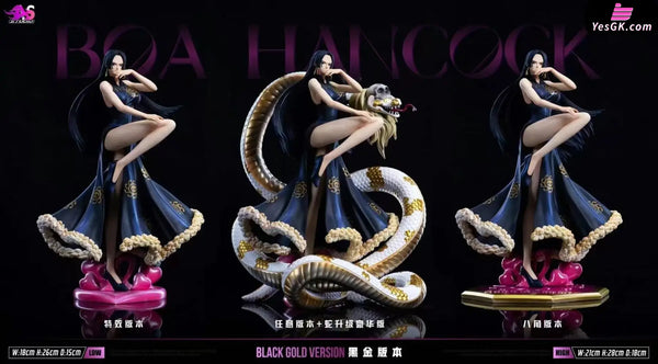 One Piece Shichibukai Boa Hancock GK Statue - AS Studio [In-Stock] - Full Payment / Black Color / Octagonal Base - One