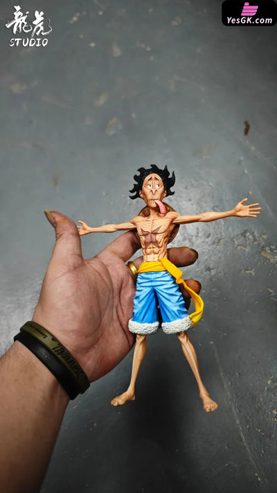 One Piece Shrunken Exhausted Old Man Luffy pop GK Statue - Long Hu Studio [Pre-Order] Deposit / Blue Color One Piece