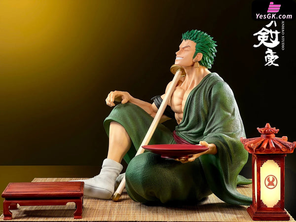 One Piece Sitting Moon Watching Zoro GK Statue - DA JIAN HAO Studio [In-Stock] - Full Payment - One Piece
