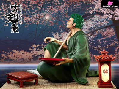 One Piece Sitting Moon Watching Zoro GK Statue - DA JIAN HAO Studio [In-Stock] - Full Payment - One Piece