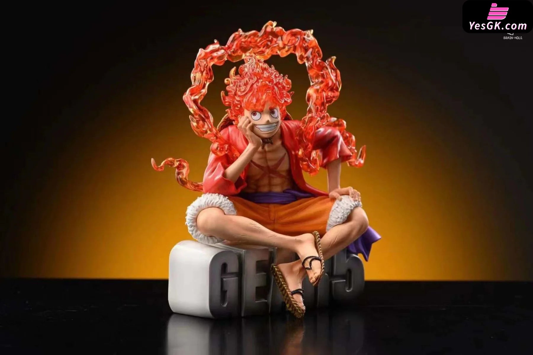 Luffy Gear 5 Nika - One Piece - Brain hole Studio - Statue résine
