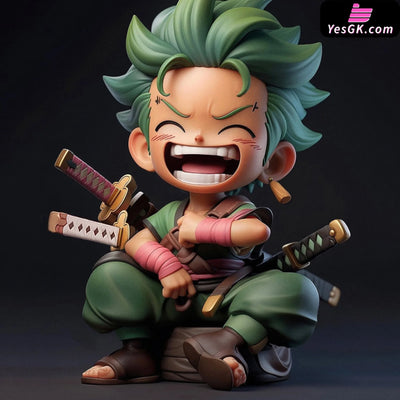 One Piece Sitting Q Version Zoro Resin Statue - Cr Studio [Pre-Order]