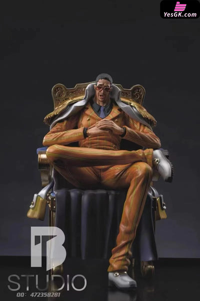 One Piece Sitting Three Generals Borsalino Resin Statue - Bt Studio [In Stock]