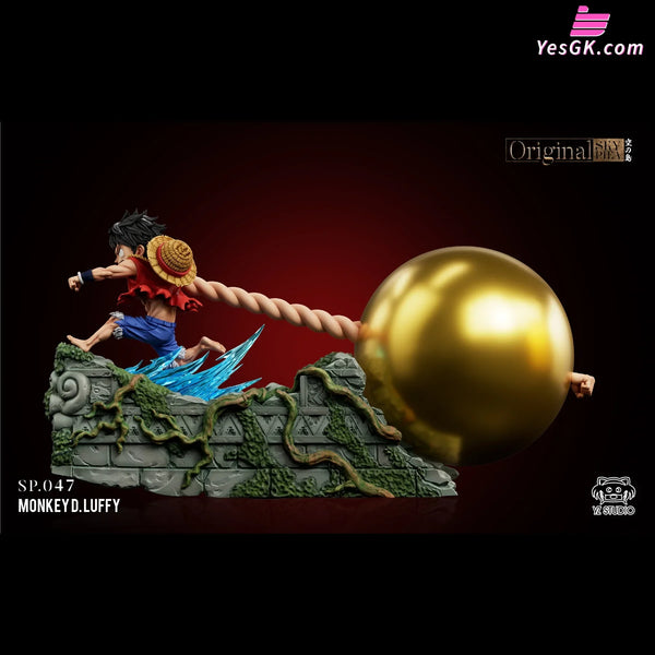 One Piece Skypiea Arc 047 & Nameplate Series #4 Golden Spinning Bomb Luffy GK Statue - YZ Studio [Pre-Order] One Piece