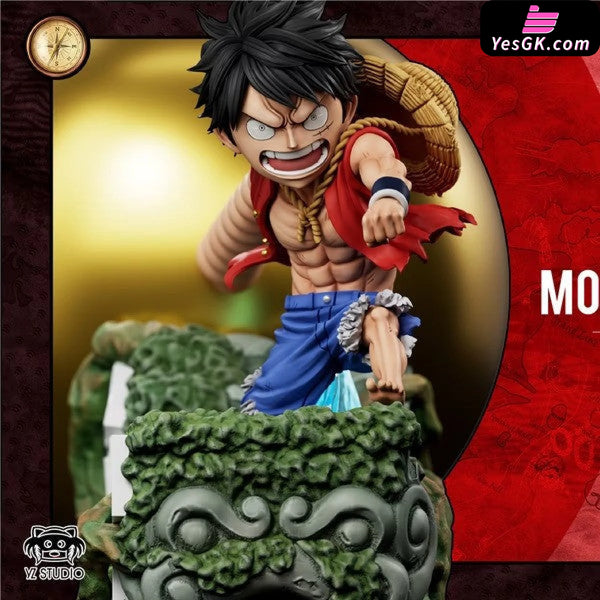 One Piece Skypiea Arc 047 & Nameplate Series #4 Golden Spinning Bomb Luffy GK Statue - YZ Studio [Pre-Order] One Piece