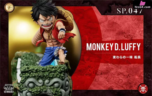 One Piece Skypiea Arc 047 & Nameplate Series #4 Golden Spinning Bomb Luffy GK Statue - YZ Studio [Pre-Order] One Piece
