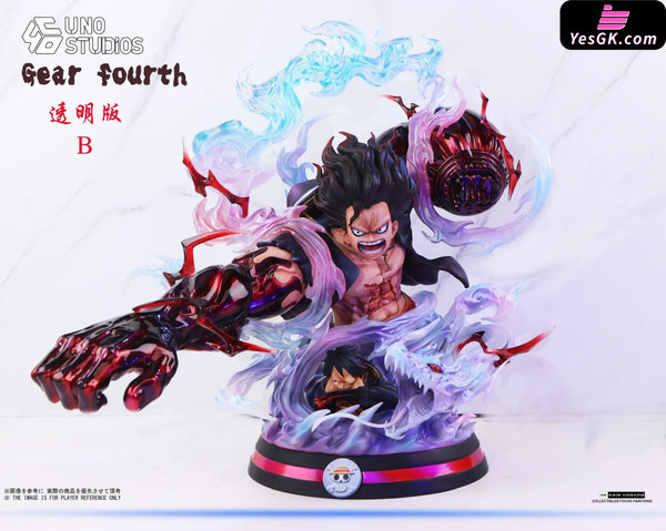 One Piece Snake Man Luffy GEAR FOURTH Bust 1/4 GK Statue - UNO Studio [Pre-Order] Deposit / B: transparent Version One