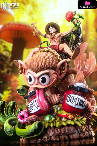 One Piece Strange Forest Adventure #4 Luffy & Fishtail Monkey Gk Statue - Mo Jie Wu Du Studio