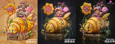One Piece Strange Forest Adventure Chopper & Big Yellow Insect GK Statue - Mo Jie Wu Du Studio [In-Stock] - Full