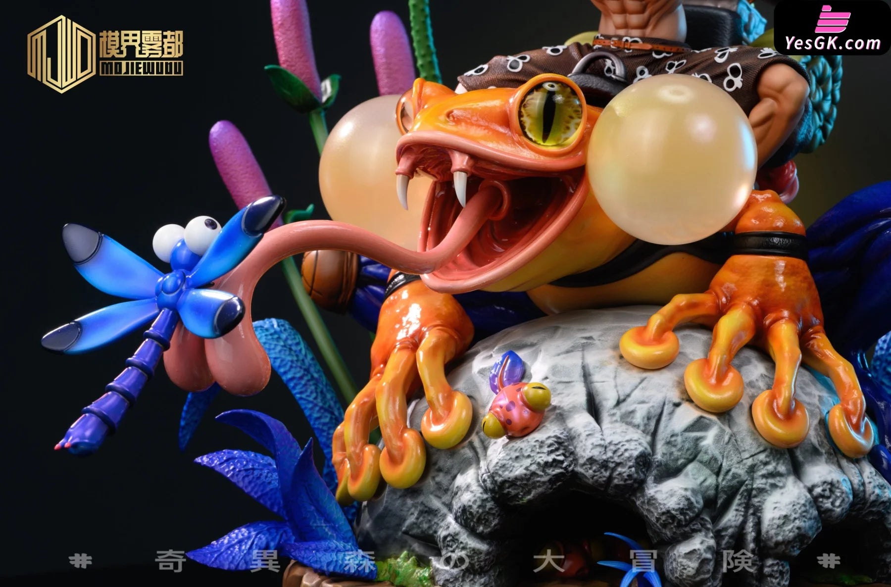 One Piece Strange Forest Adventure Part 3 Usopp Blue Leg Frog Resin Statue - Mo Jie Wu Du Studio