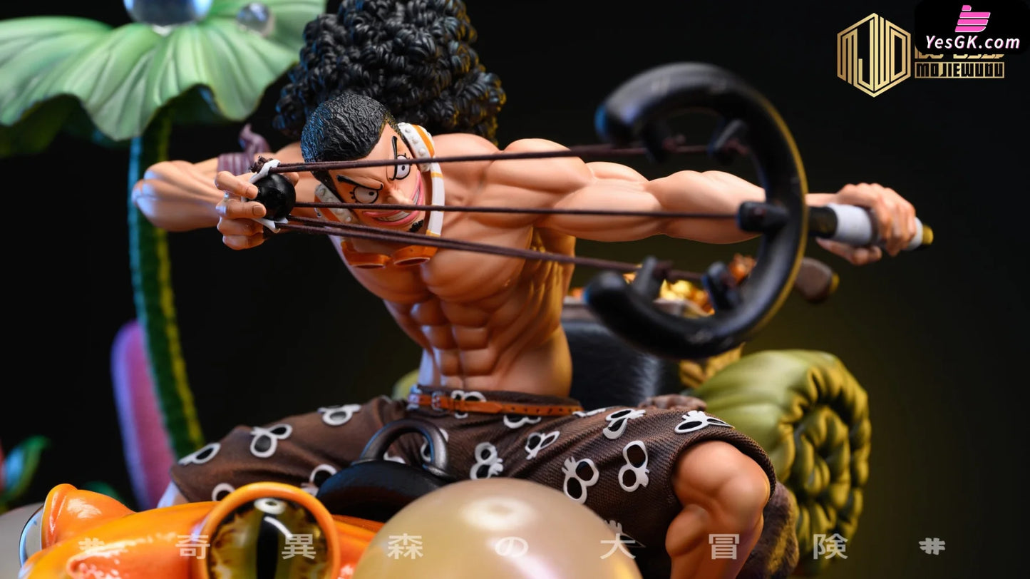 One Piece Strange Forest Adventure Part 3 Usopp Blue Leg Frog Resin Statue - Mo Jie Wu Du Studio