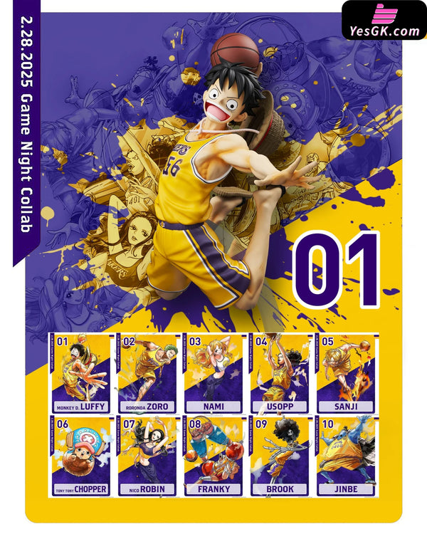 One Piece Straw Hat Basketball Team 1/6 Monkey D. Luffy Full Body Statue GK Statue - K9 Studio [Pre-Order] One Piece