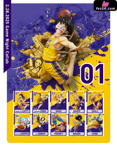 One Piece Straw Hat Basketball Team 1/6 Monkey D. Luffy Full Body Statue GK Statue - K9 Studio [Pre-Order] One Piece