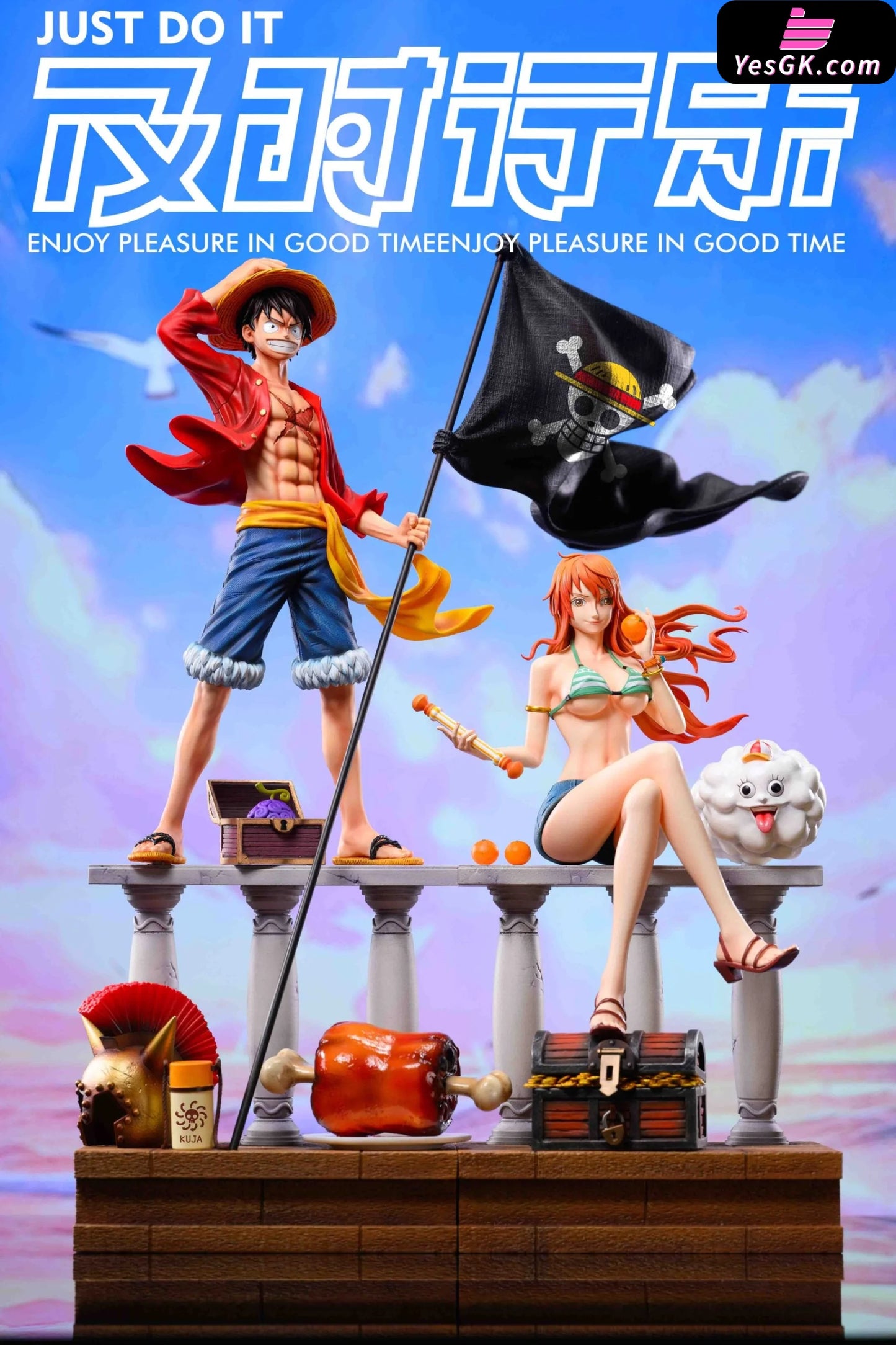 One Piece Straw Hat Group Family Portrait After Two Years #2 Navigator Nami Statue - Just Do It