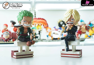 One Piece Straw Hat Pirate Zoro & Sanji Resin Statue - ShowHand Studio [In-Stock] One Piece