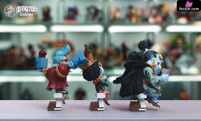 One Piece Straw Hat Pirates #Last Franky & Brook Jinbe Resin Statue - Showhand Studio [Pre-Order]