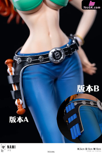 One Piece Straw Hat Pirates Series #6 Nami GK Statue SPK Studio [Pre Order] Deposit / Octagonal / B:Blue Clima Tact One