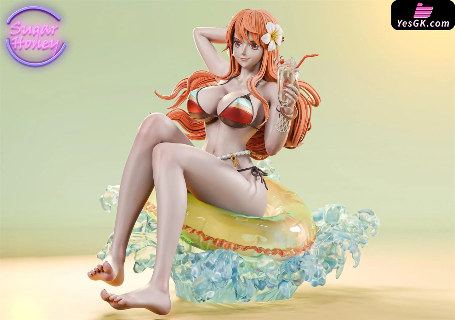 One Piece Summer Party 001 Swimsuit Nami Resin Statue - Sugar Honey Studio [Pre-Order]