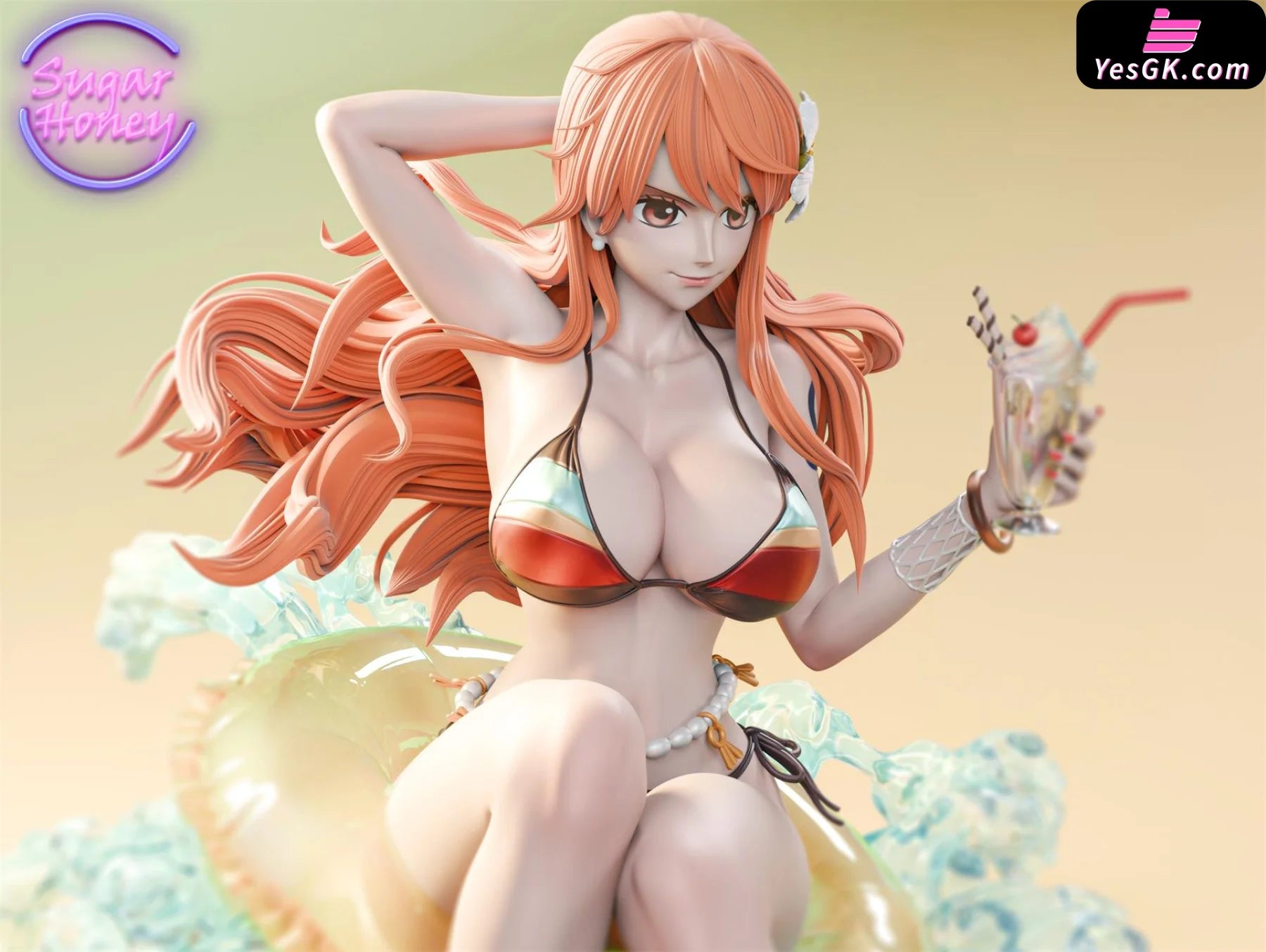 One Piece Summer Party 001 Swimsuit Nami Resin Statue - Sugar Honey Studio [Pre-Order]