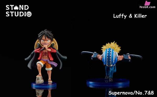 One Piece Supernova #7 Luffy & #8 Killer WCF Statue - Stand Studio [In-Stock] - Full Payment - One Piece