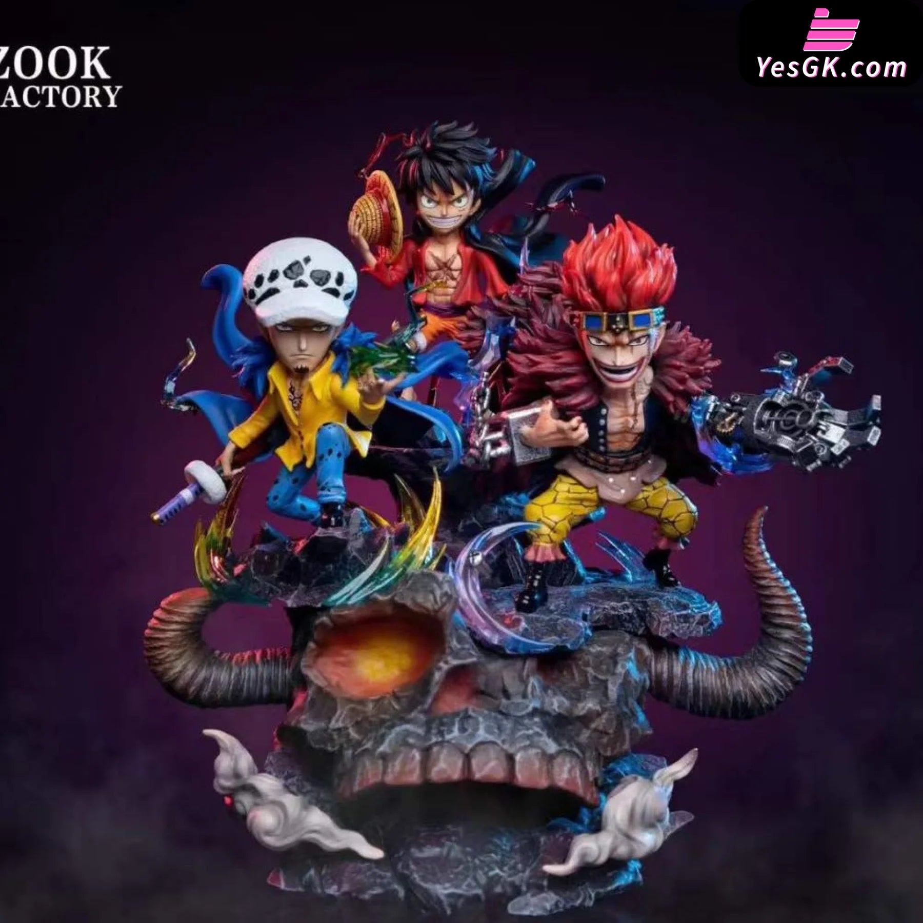 One Piece Supernova Three Captains #3 Eustass Kid Resin Statue - Zook Factory [Pre-Order]