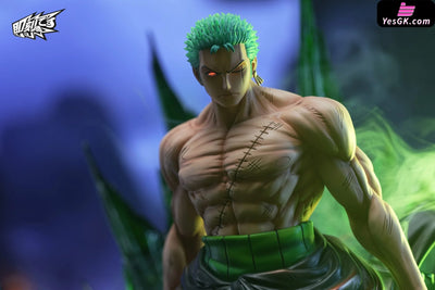 One Piece Swordsman Series #1 Green Hair Roronoa Zoro GK Statue - Ji Ke Studio [Pre-Order Closed] Full Payment