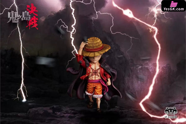 One Piece The Battle of Onigashima #27 Straw Hat Pirates Press Down on the Hat Luffy GK Statue - YZ Studio [Pre-Order]
