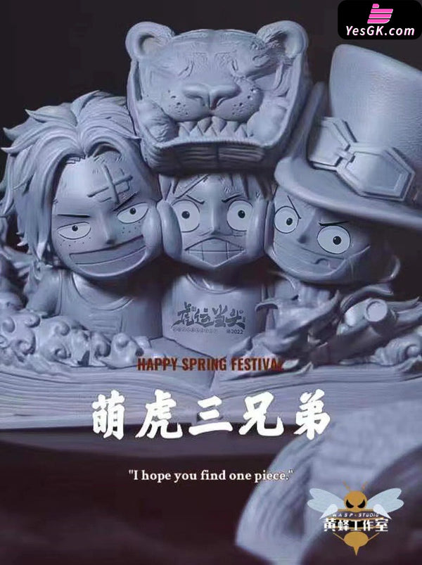 One Piece The Three Brothers Happy New Year Ace Luffy Sabo 1/3 GK Statue - Wasp Studio [In-Stock] - Full Payment - One