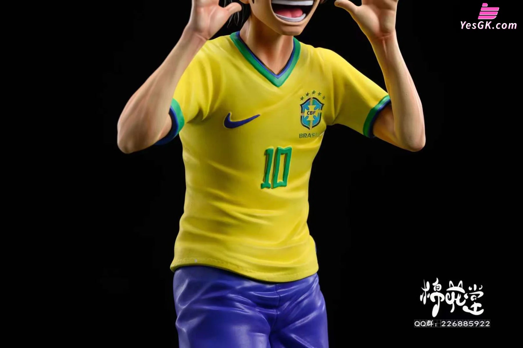 One Piece The World Cup Of The Three Brothers Straw Hat - Neymar Ace Resin Statue M.h.t Studio