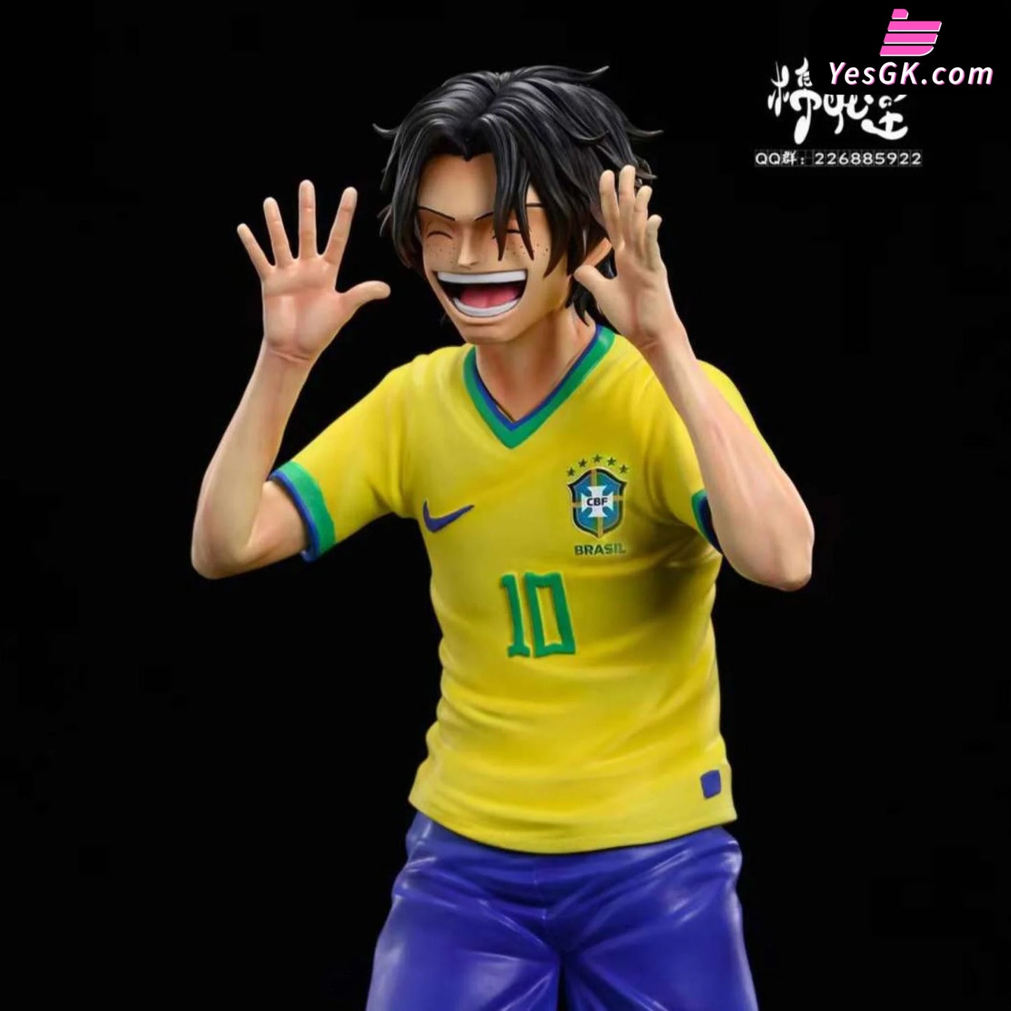 One Piece The World Cup Of The Three Brothers Straw Hat - Neymar Ace Resin Statue M.h.t Studio