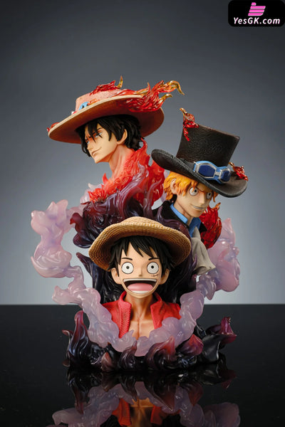 One Piece Three Brothers Portgas D. Ace & Monkey Luffy Sabo Statue - Fengyun Studio [Pre-Order]
