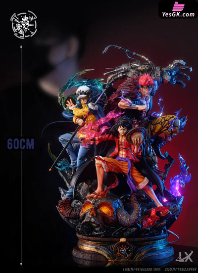 One Piece Three Captains - Monkey D. Luffy & Trafalgar Water Law Eustass Kid Statue Lx Studio [In