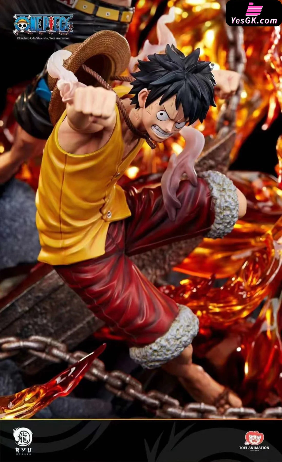 One Piece Top Wars Series Luffy & Ace Statue - Ryu Studio [Pre-Order]