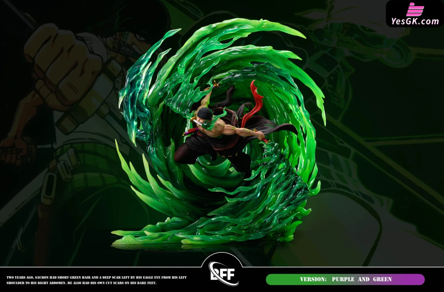 One Piece Tornado Zoro Resin Statue - Bff Studio [Pre-Order]