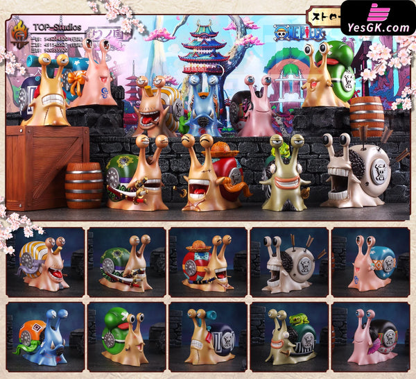 One Piece Transponder Snails GK Statue - TOP Studio [In-Stock] - Full Payment / Full Set - One Piece