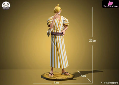 One Piece Wano Country Arc Straw Hat Pirates #2 Vinsmoke Sanji & Nami Resin Statue - Clone Studio