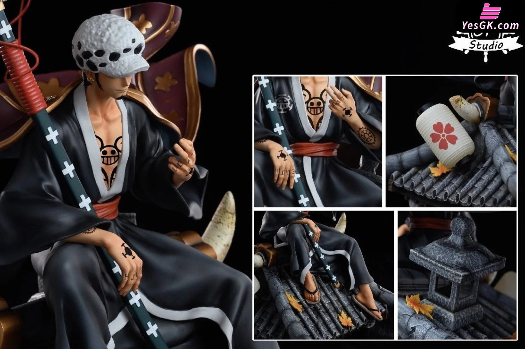 One Piece Wano Country Tralfagar D Water Law Resin Statue - Op Studio [In Stock] Onepiece