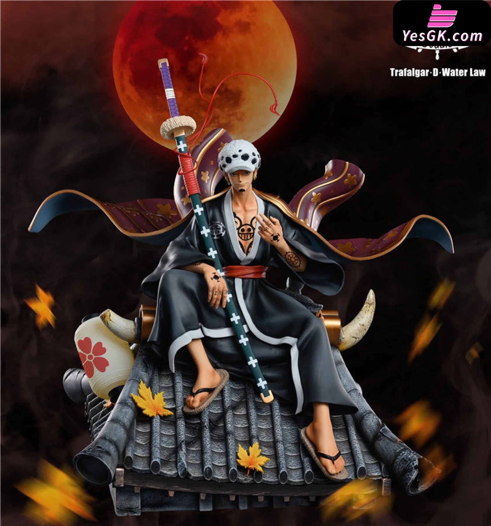 One Piece Wano Country Tralfagar D Water Law Resin Statue - Op Studio [In Stock] Onepiece