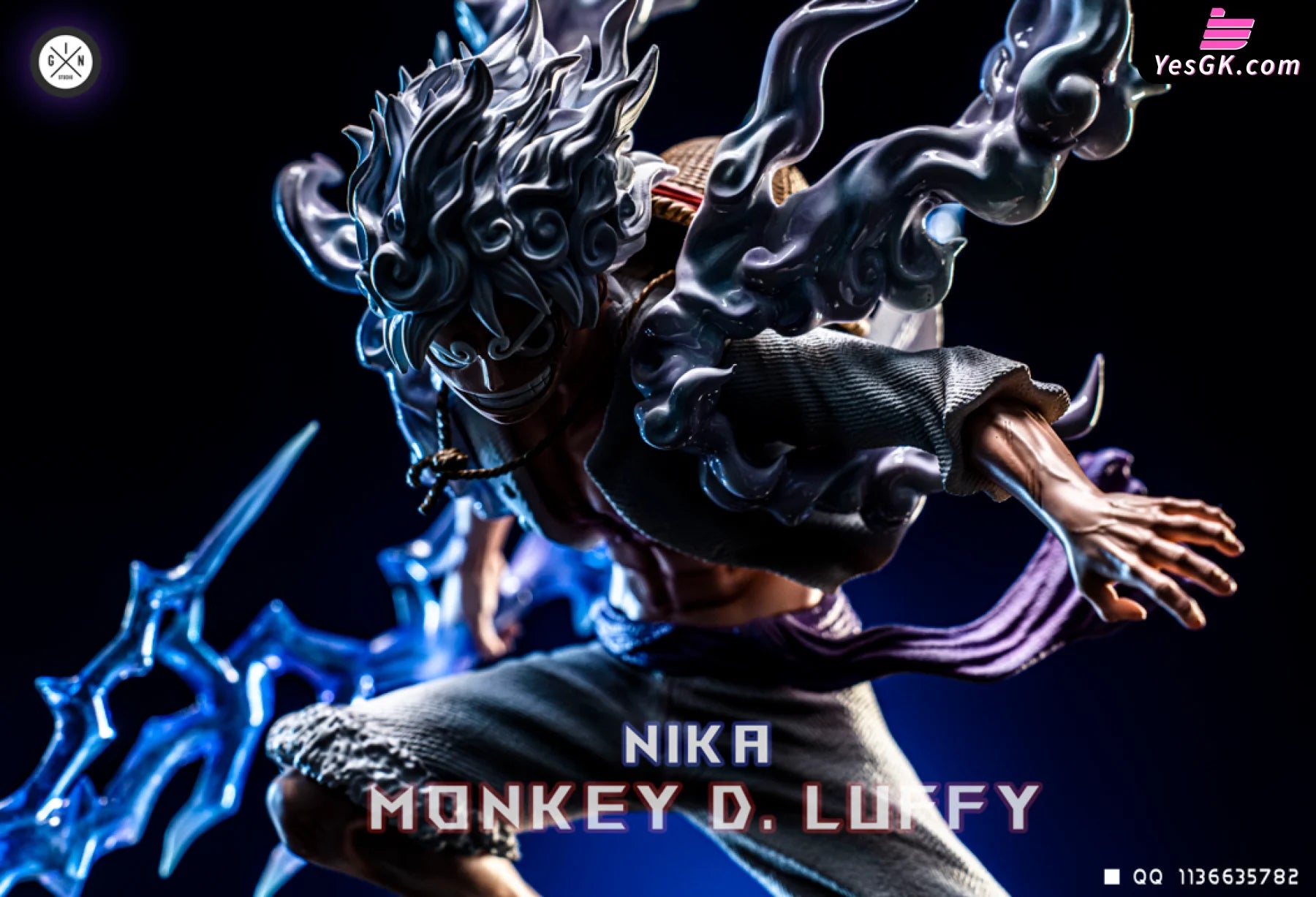 One Piece White Warrior Monkey D. Luffy (Nika form) Resin
