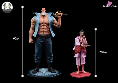 One Piece Whitebeard 16 Captains Series #10 Izou + #11 Blenheim Resin Statue - Clone Studio