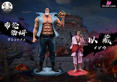 One Piece Whitebeard 16 Captains Series #10 Izou + #11 Blenheim Resin Statue - Clone Studio