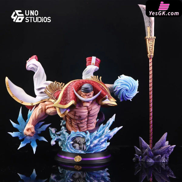 One Piece Whitebeard Desk ornament Bust 1/4 GK Statue - UNO Studio [Pre-Order] Deposit / A Version:Transparent Color