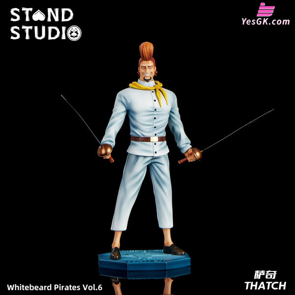 One Piece Whitebeard Pirates #6 4Th Division Commander Thatch Gk Statue - Stand Studio [Pre-Order]