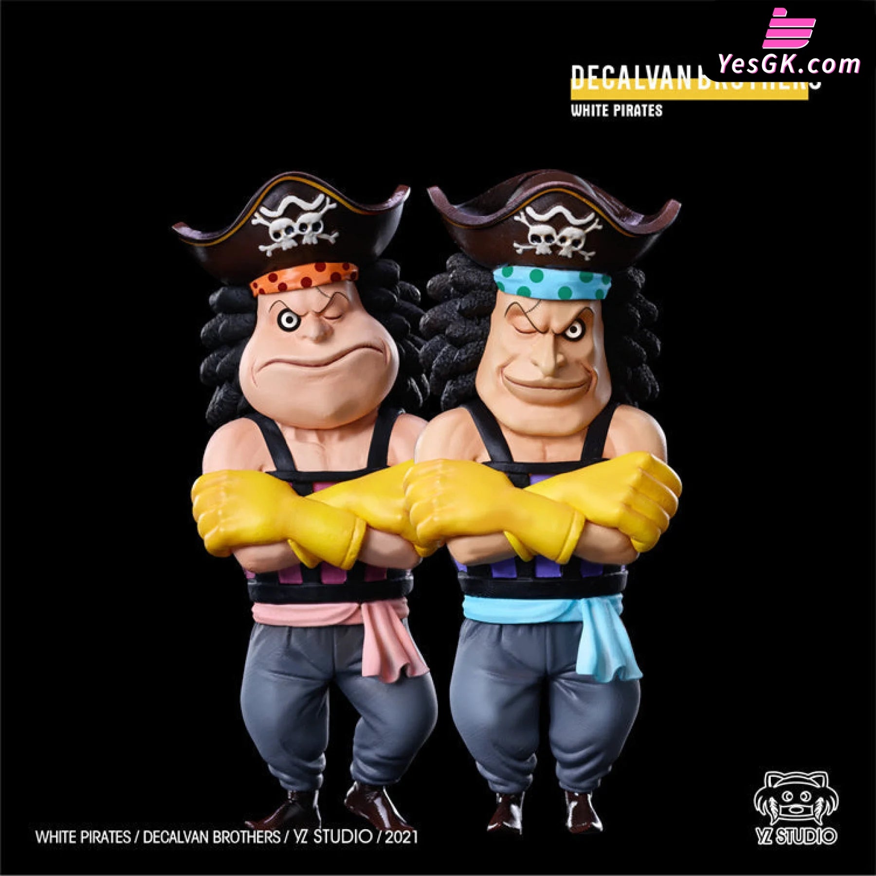 One Piece Whitebeard Pirates Decalvan Brothers Resin Statue - Yz Studio [Pre-Order Closed] Full