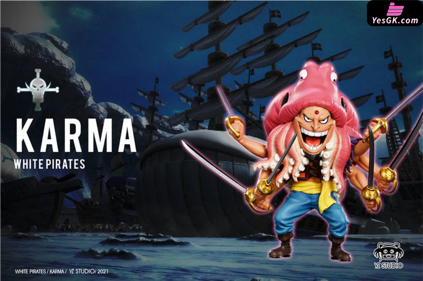 One Piece Whitebeard Pirates Doma And Karma Resin Statue - Yz Studio [Pre-Order Closed]
