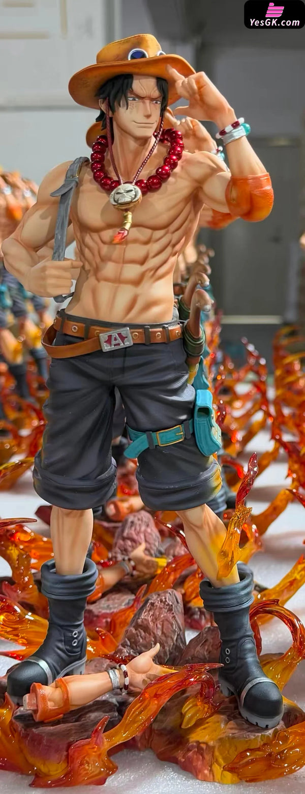 One Piece Whitebeard Pirates Portgas D Ace pop GK Statue - Domination Studio [In-Stock] One Piece