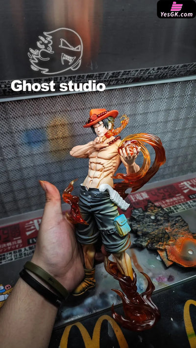 One Piece Whitebeard Pirates Series #2 Fire Fist Ace GK Statue - Ghost Studio [Pre-Order] Deposit / Transparent Version